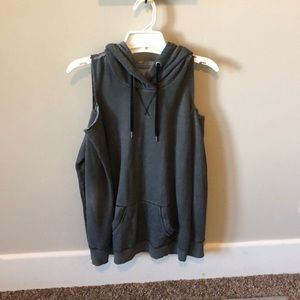 Faded gray hoodie